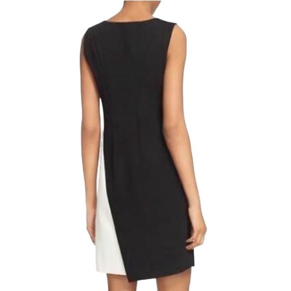 Diane Von Furstenberg - Livvy Asymmetrical Black & White Dress Sz 6 - Picture 2 of 14